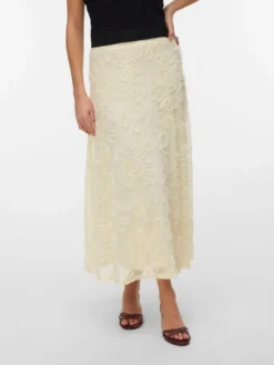 AWBLAKELY Hohe Taille Langer Rock