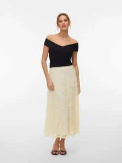 AWBLAKELY Hohe Taille Langer Rock