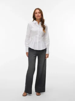 AWELANI Hohe Taille Ausgestellt Jeans