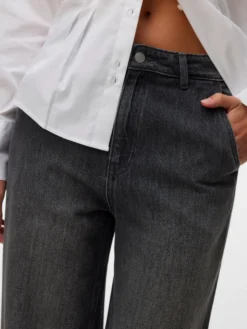 AWELANI Hohe Taille Ausgestellt Jeans