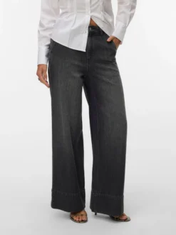 AWELANI Hohe Taille Ausgestellt Jeans