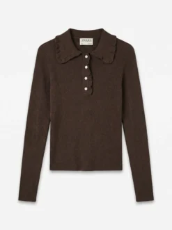 AWELLA Gestricktes Poloshirt