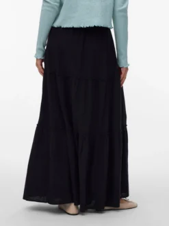 AWKEELEY Hohe Taille Langer Rock