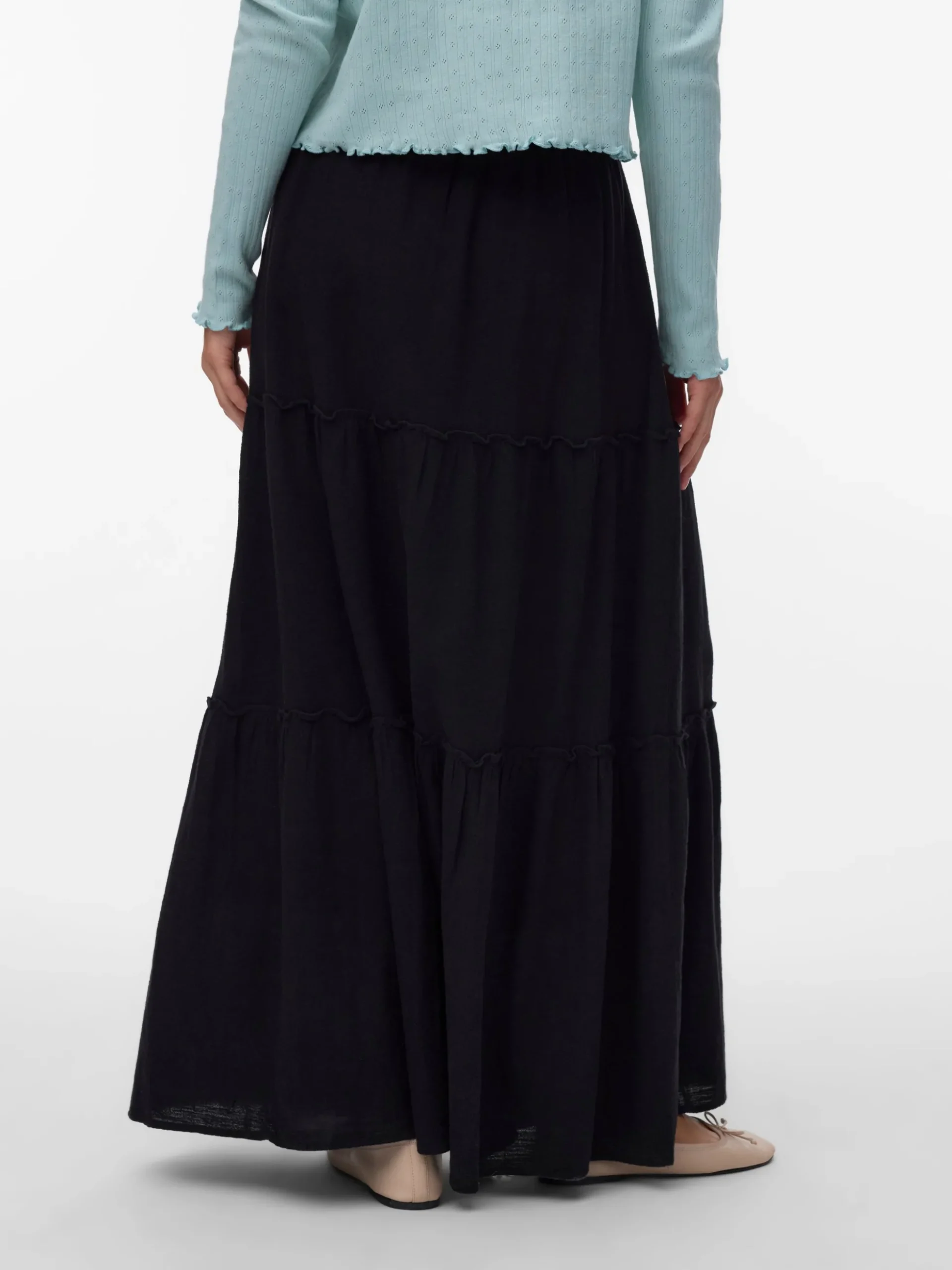 AWKEELEY Hohe Taille Langer Rock