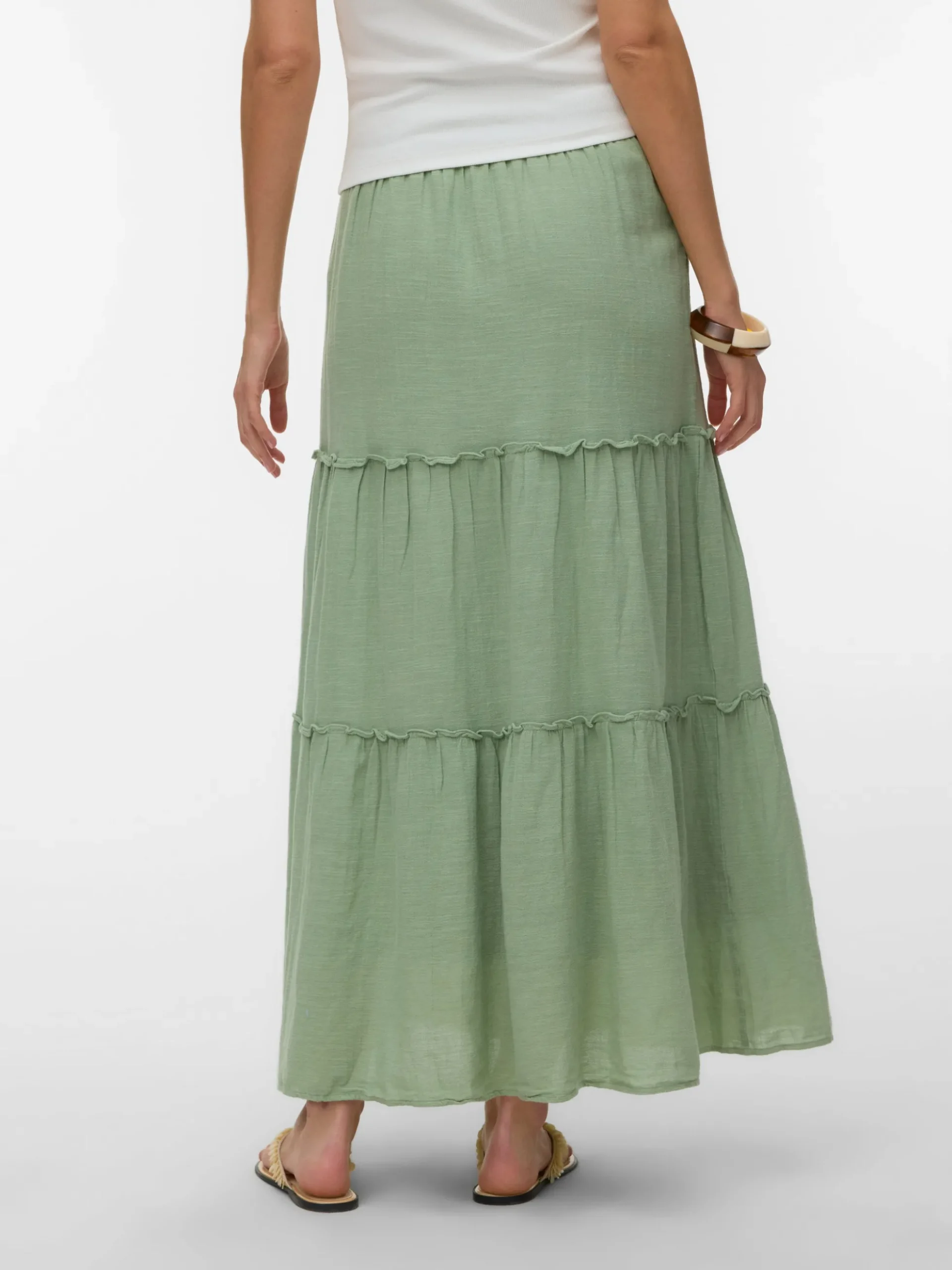 AWKEELEY Hohe Taille Langer Rock