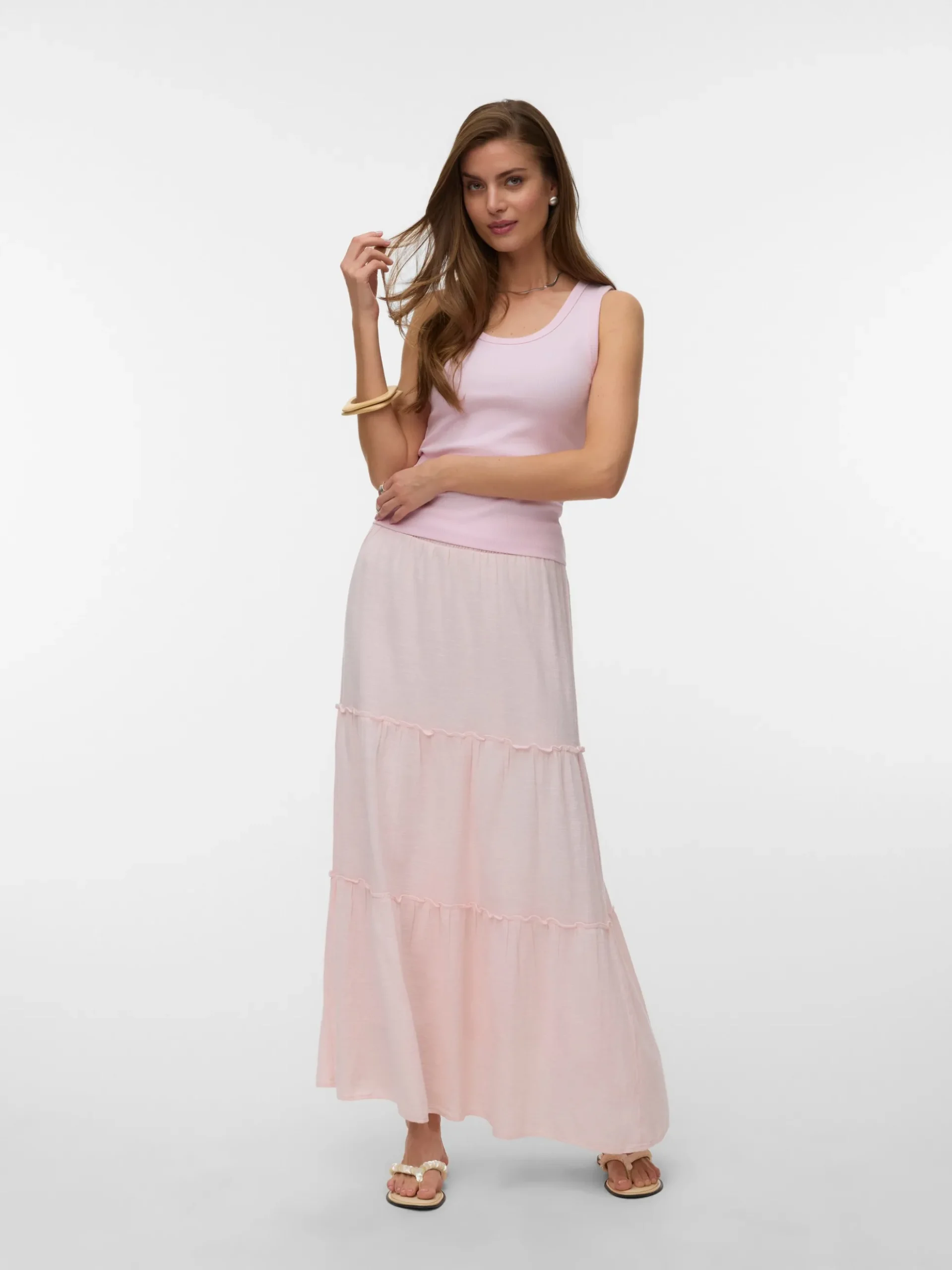 AWKEELEY Hohe Taille Langer Rock
