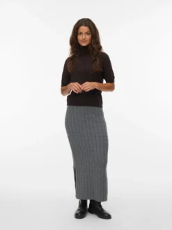 AWLORELLA Hohe Taille Langer Rock