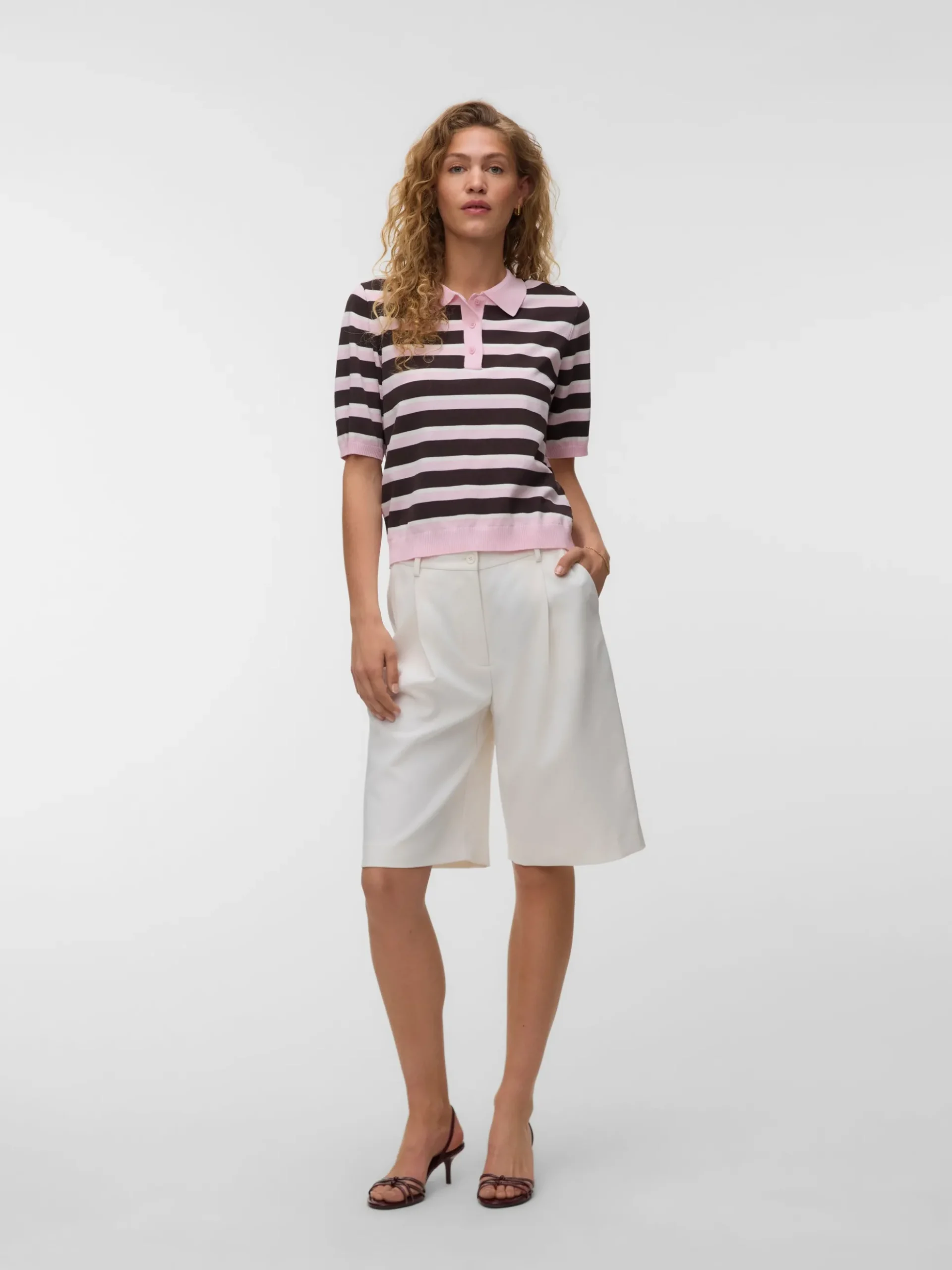 AWOLINE Gestricktes Poloshirt
