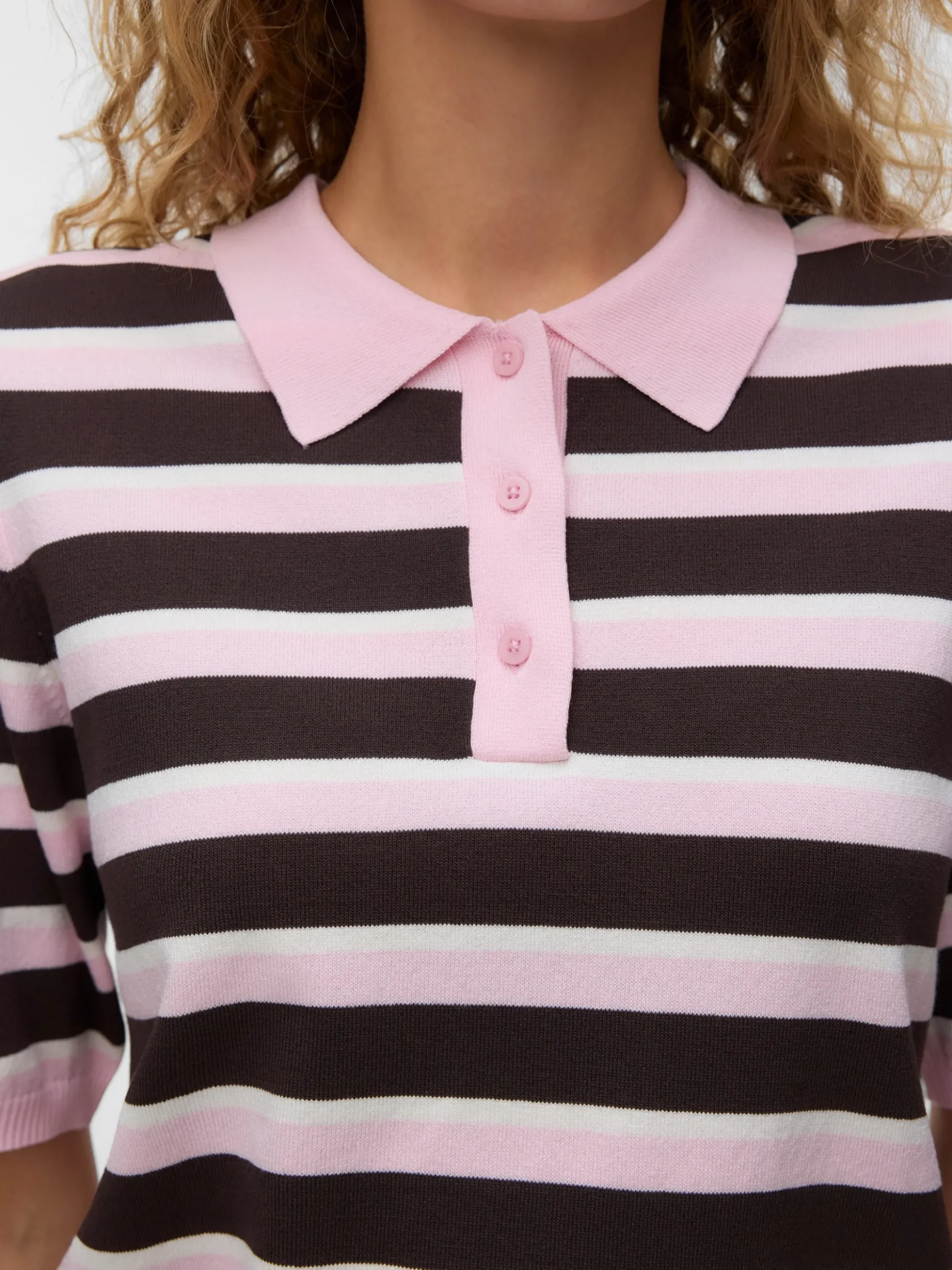 AWOLINE Gestricktes Poloshirt