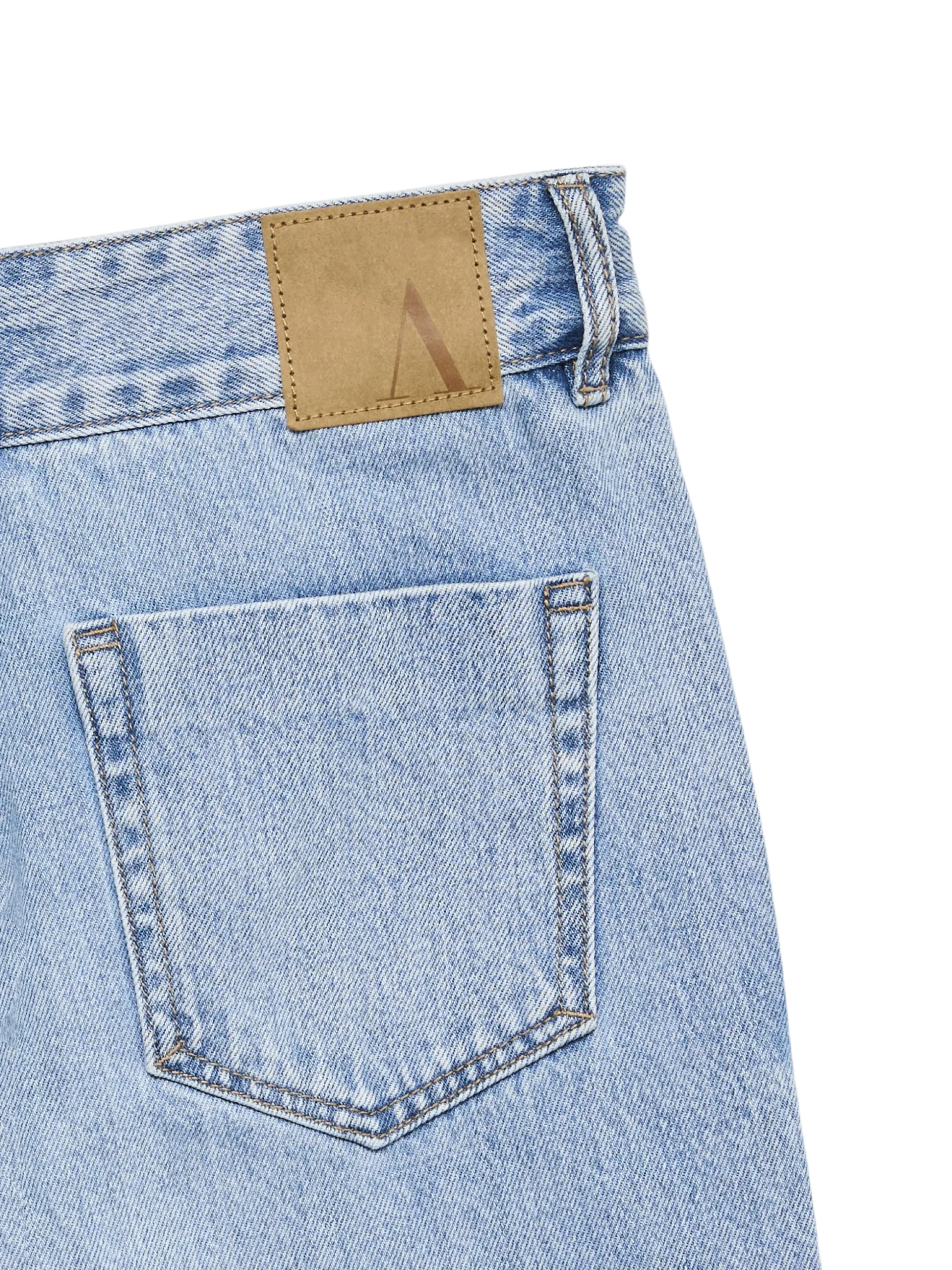AWRENA Mid Rise Weiter Beinschnitt Jeans