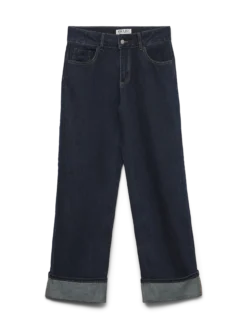 AWRENA Mid Rise Weiter Beinschnitt Jeans