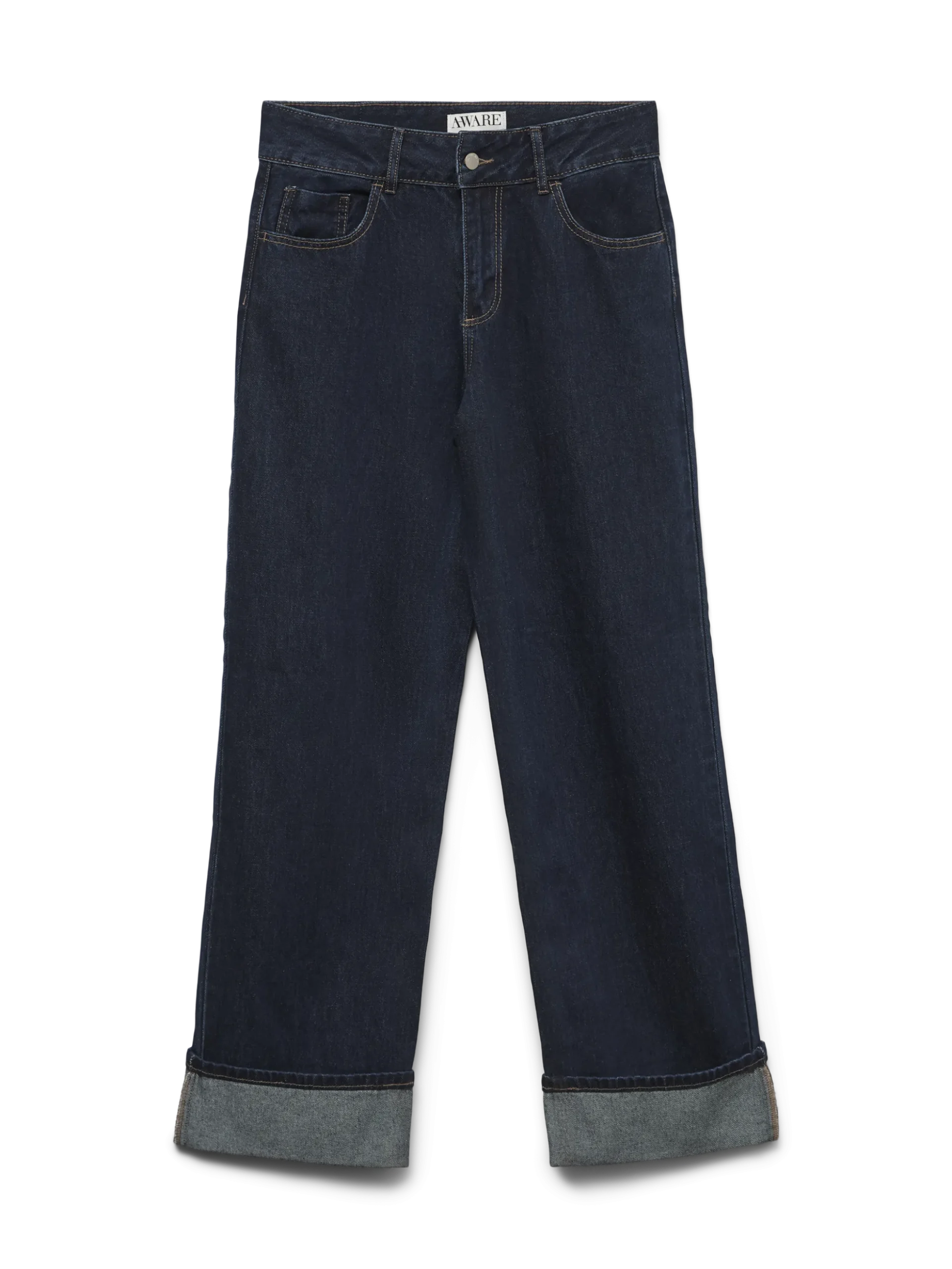 AWRENA Mid Rise Weiter Beinschnitt Jeans