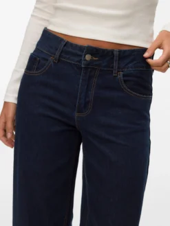 AWRENA Mid Rise Weiter Beinschnitt Jeans