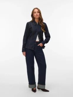 AWRENA Mid Rise Weiter Beinschnitt Jeans