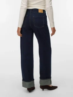 AWRENA Mid Rise Weiter Beinschnitt Jeans
