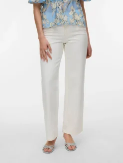 AWRENA Mid Rise Weiter Beinschnitt Jeans