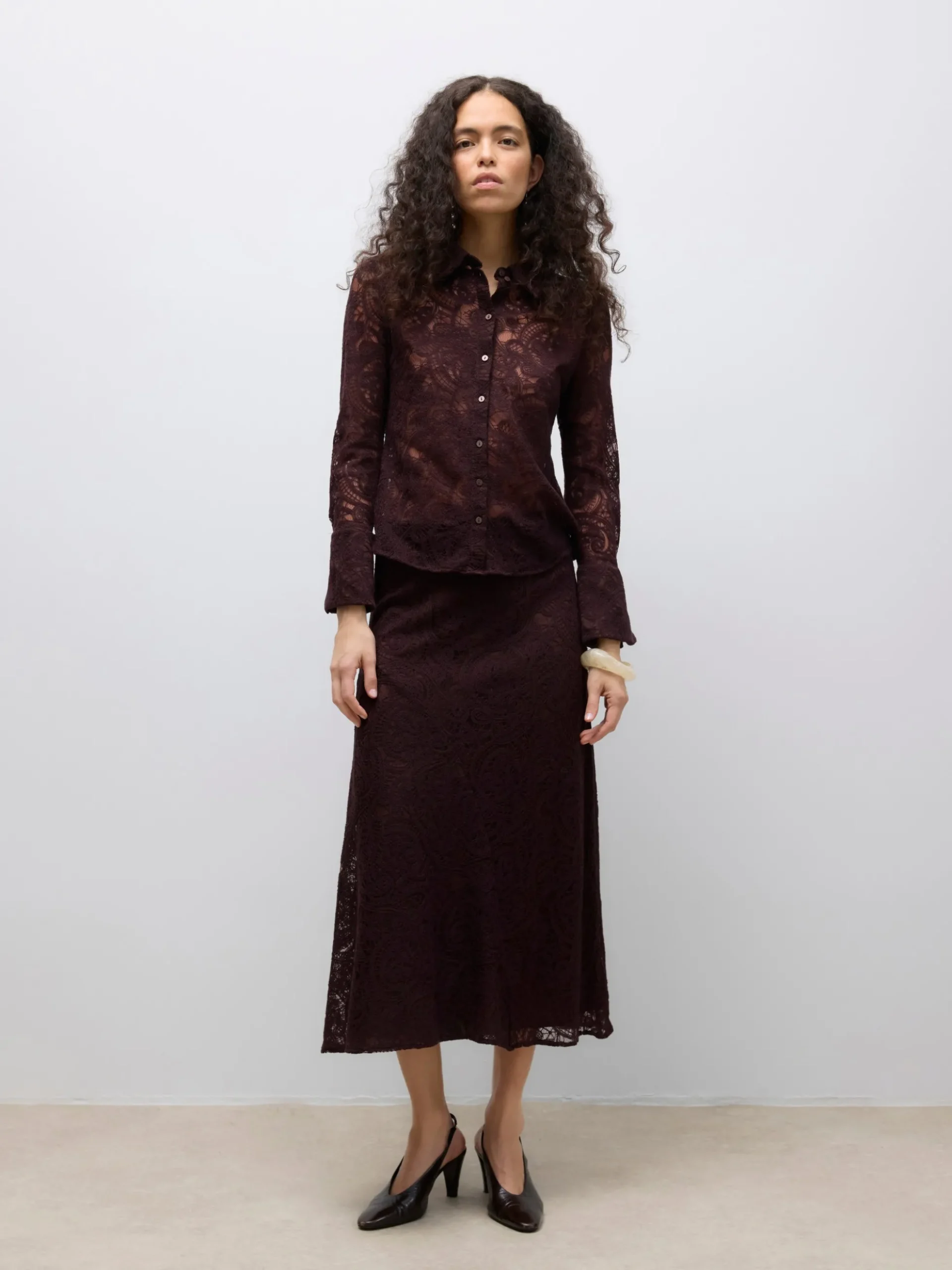 AWURSHILA Mittlere Taille Langer Rock