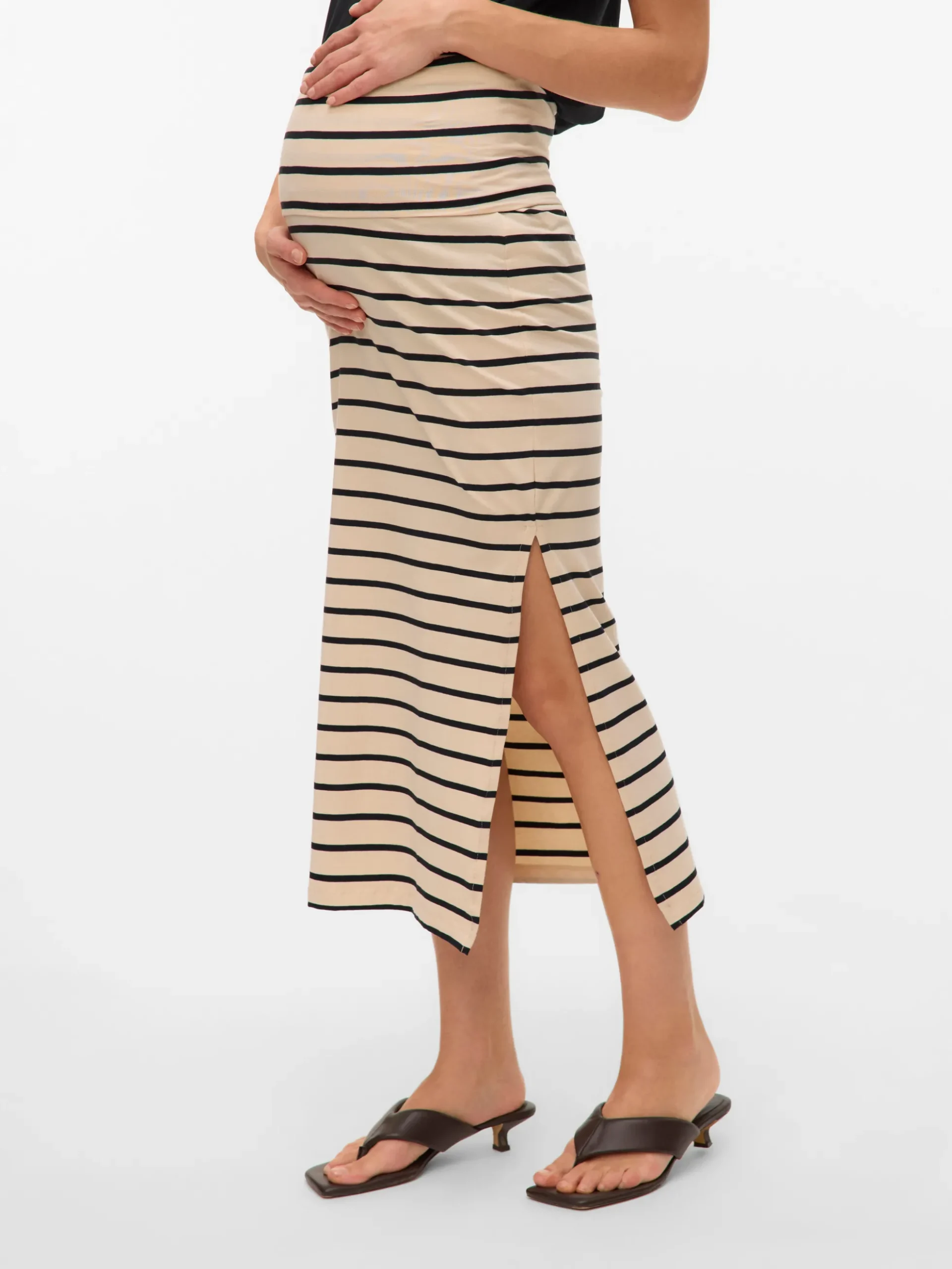 Hohe Taille Langer Rock