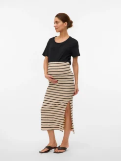 Hohe Taille Langer Rock
