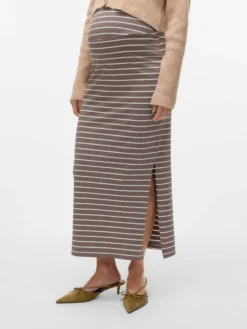 Hohe Taille Langer Rock