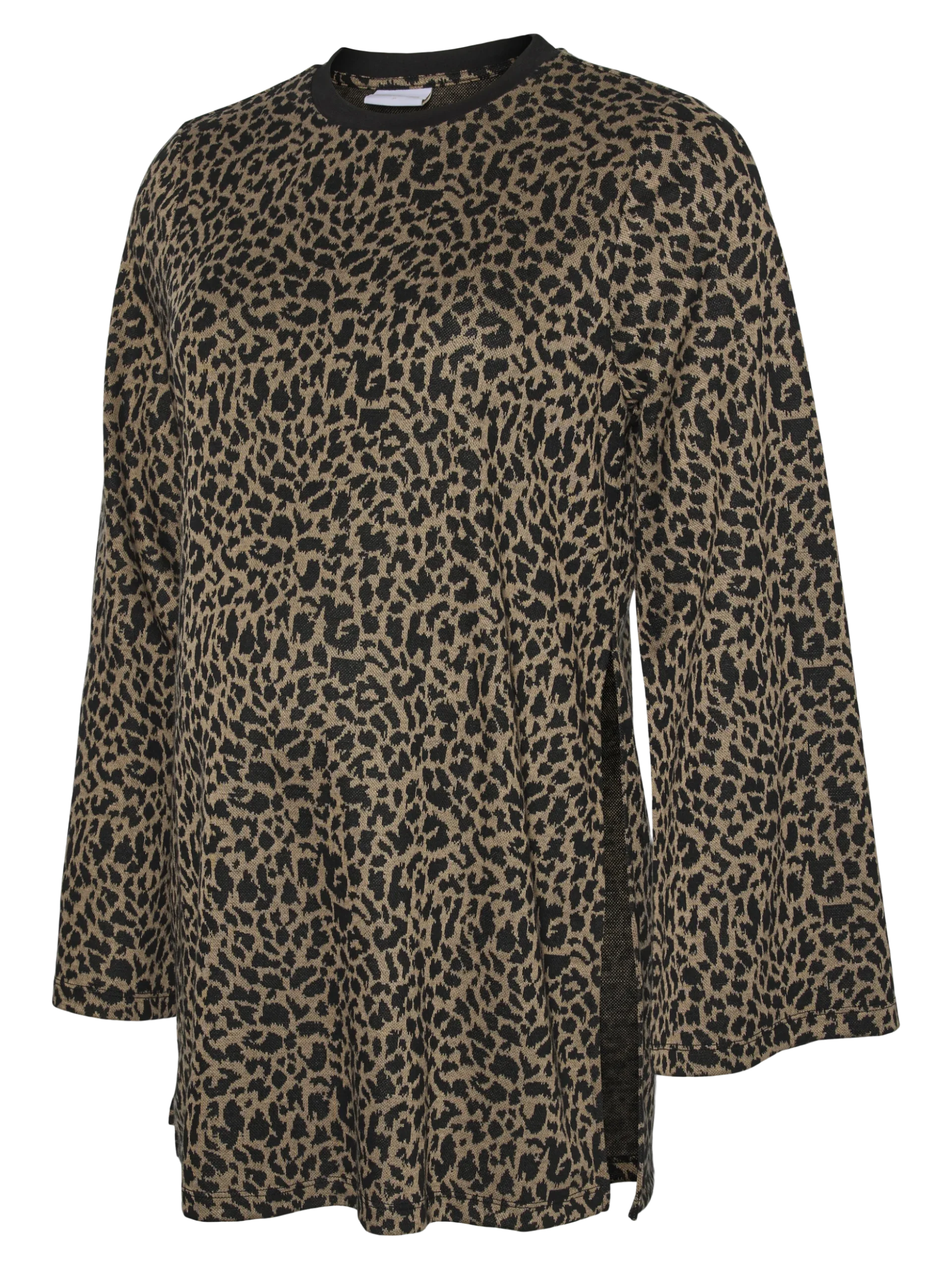 Locker geschnitten Rundhals Top
