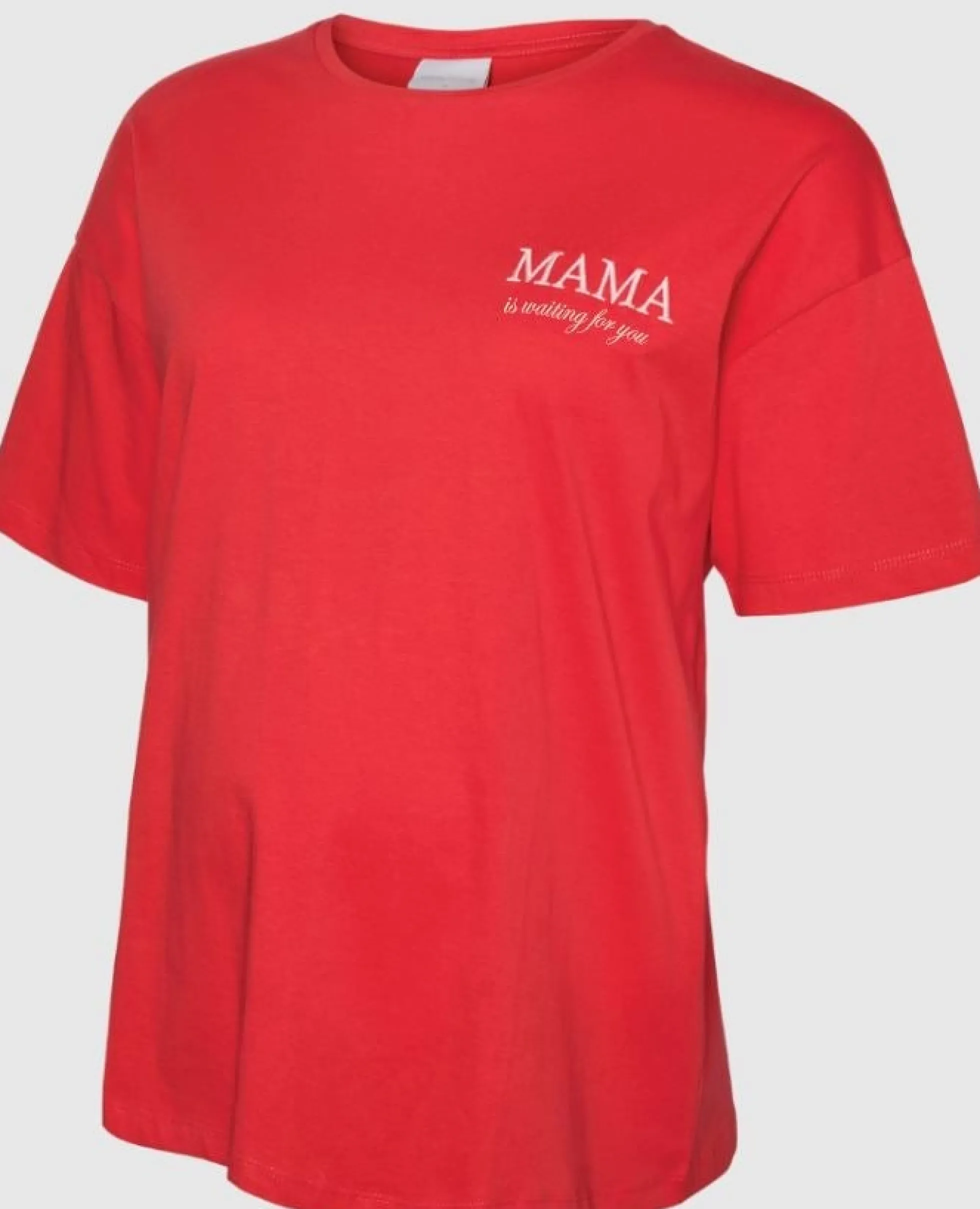 Locker geschnitten U-Ausschnitt T-Shirt