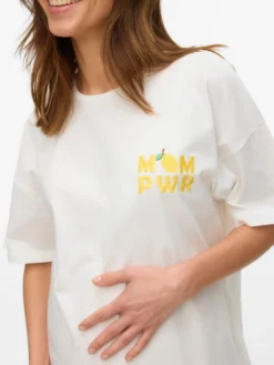 Locker geschnitten U-Ausschnitt T-Shirt