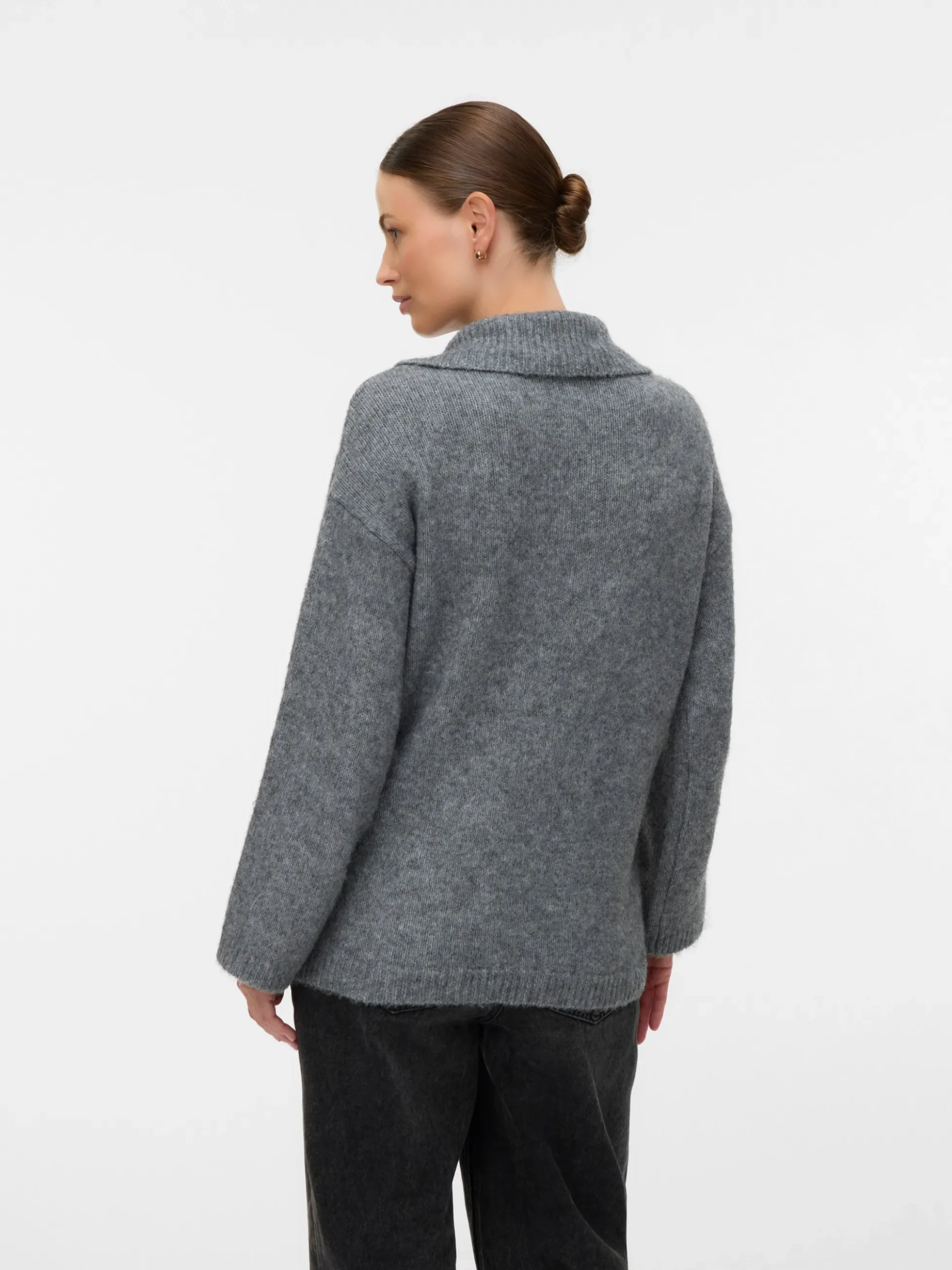 Normal geschnitten Hoch geschlossen Pullover
