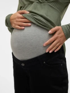 Normal geschnitten Hohe Taille Jeans