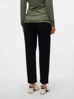 Normal geschnitten Hohe Taille Jeans
