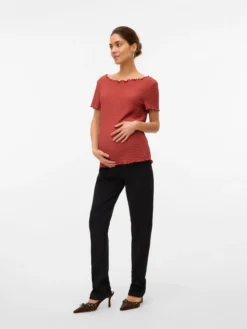 Normal geschnitten Hohe Taille Hose