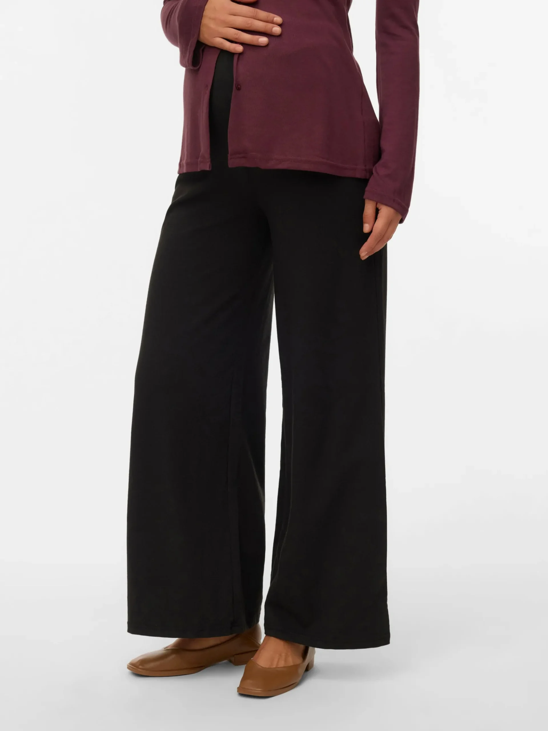 Normal geschnitten Hohe Taille Hose