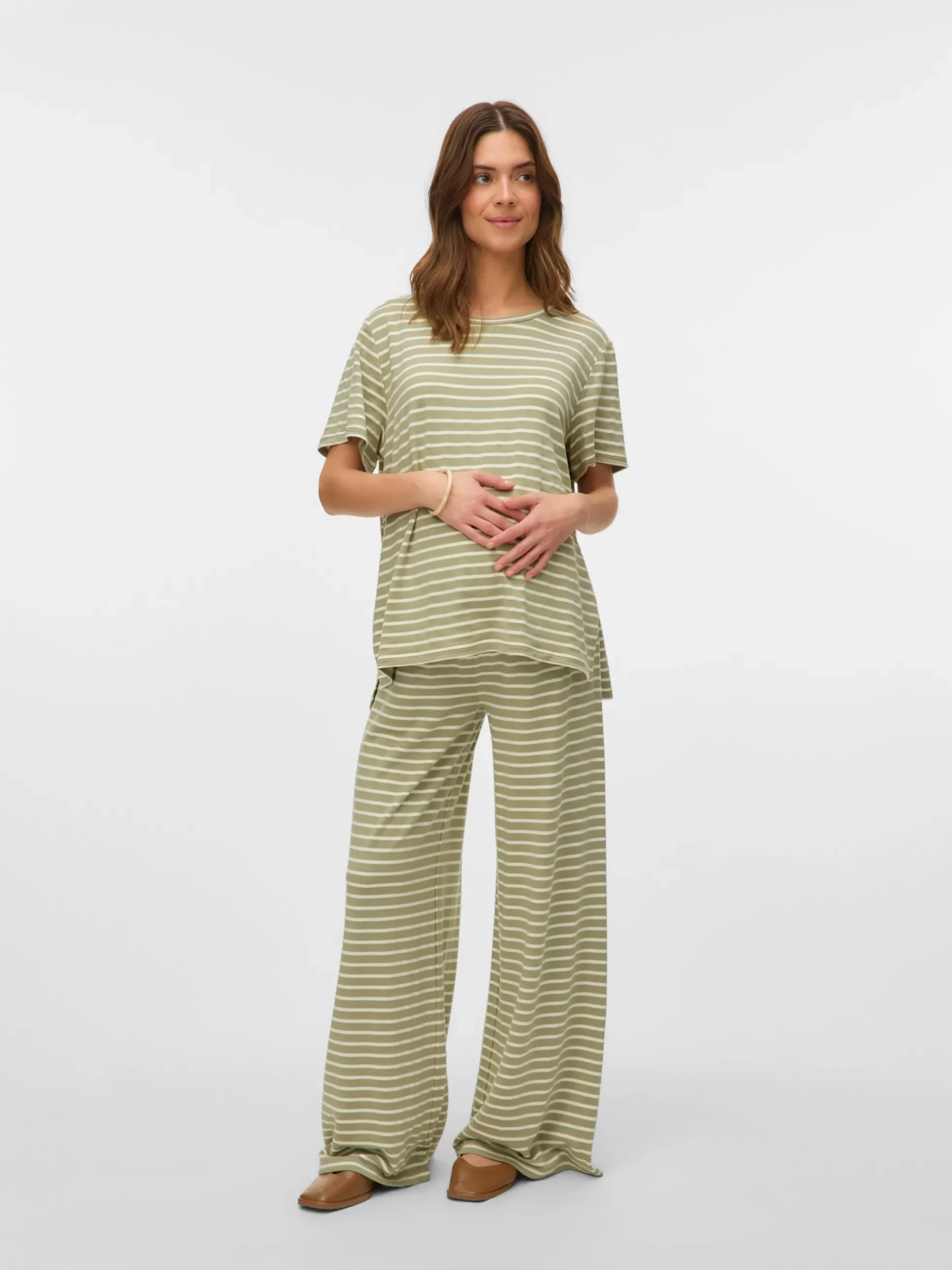 Normal geschnitten Hohe Taille Hose