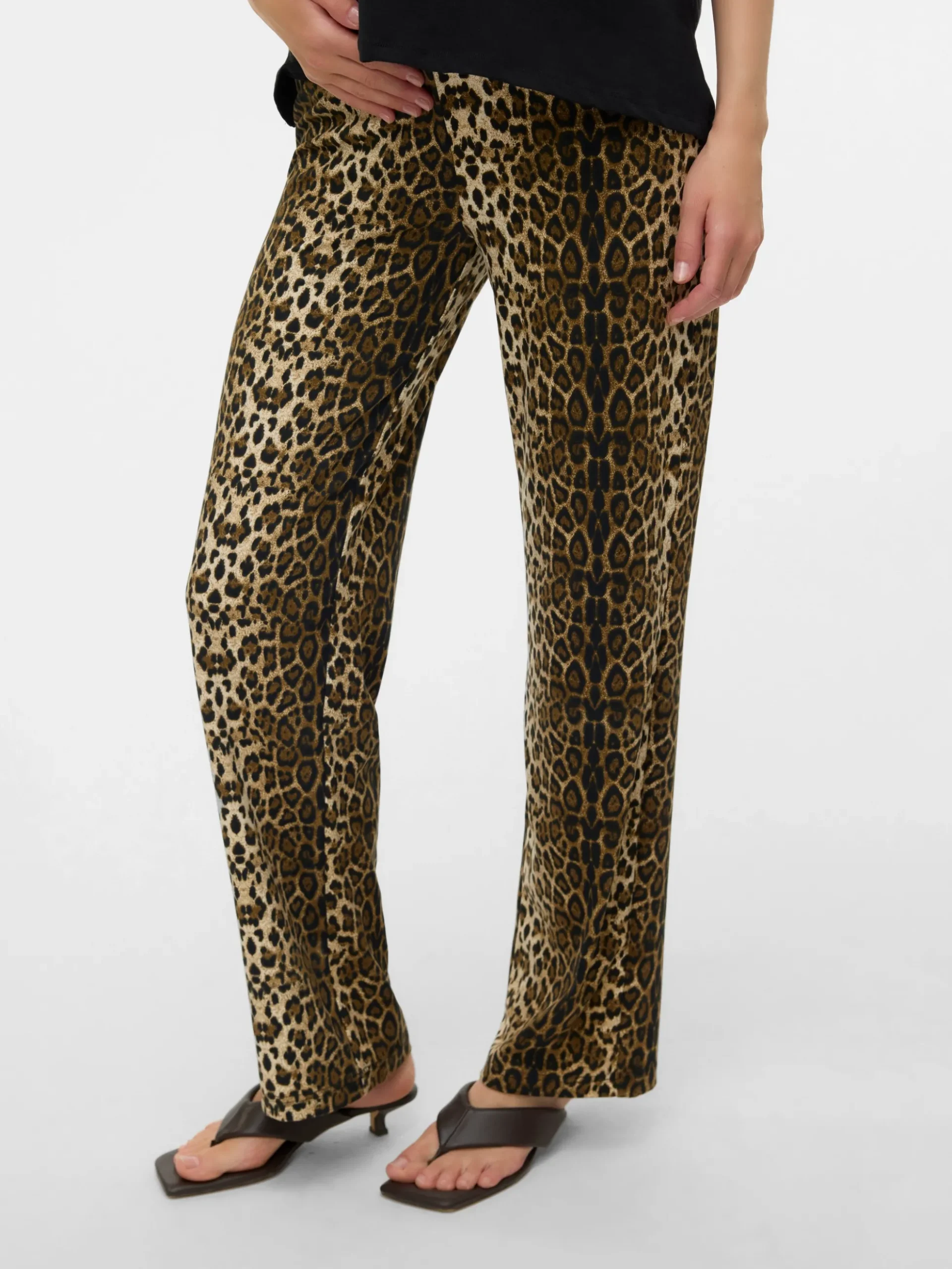 Normal geschnitten Hohe Taille Hose