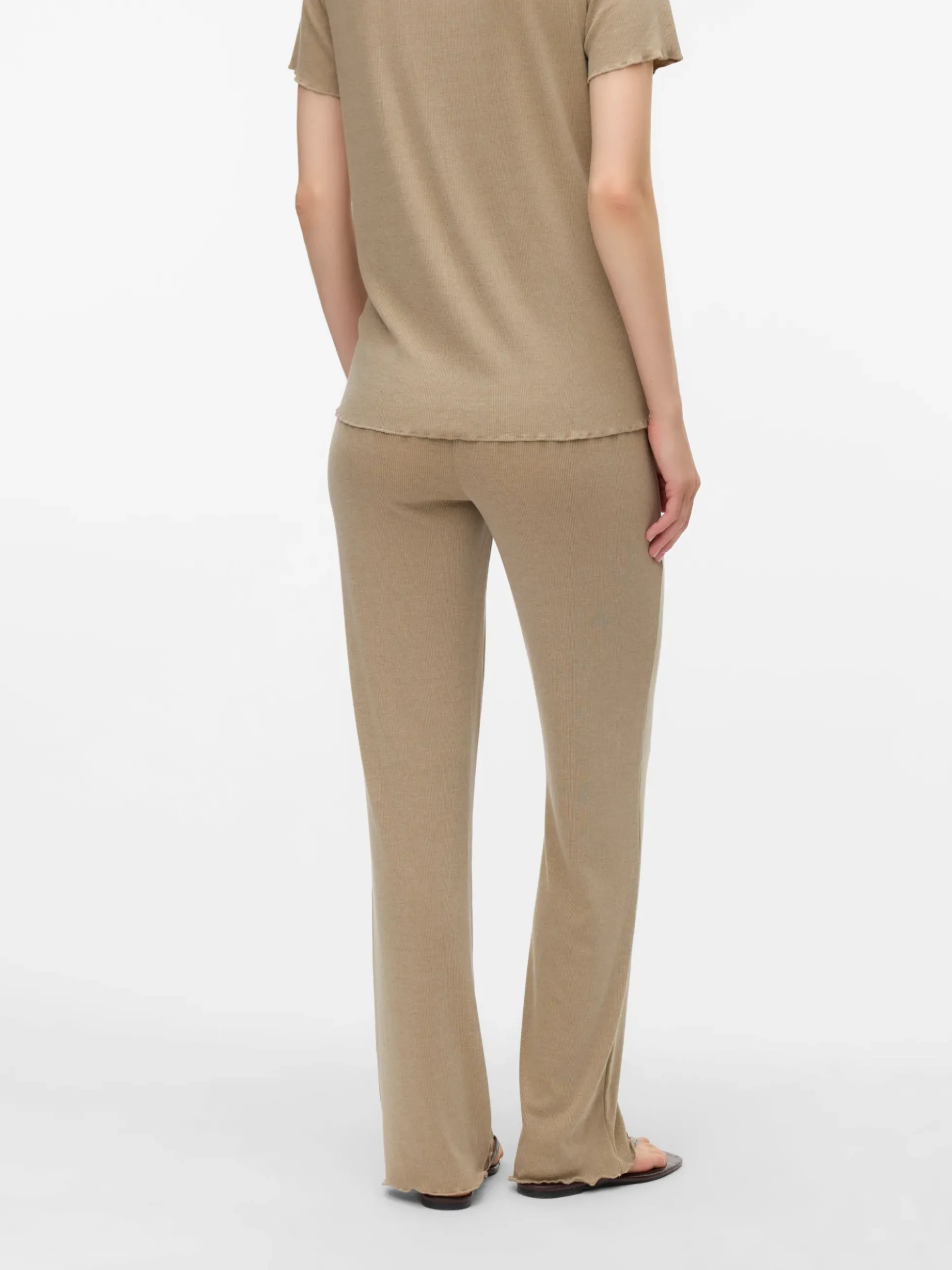 Normal geschnitten Hohe Taille Hose