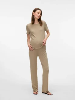 Normal geschnitten Hohe Taille Hose