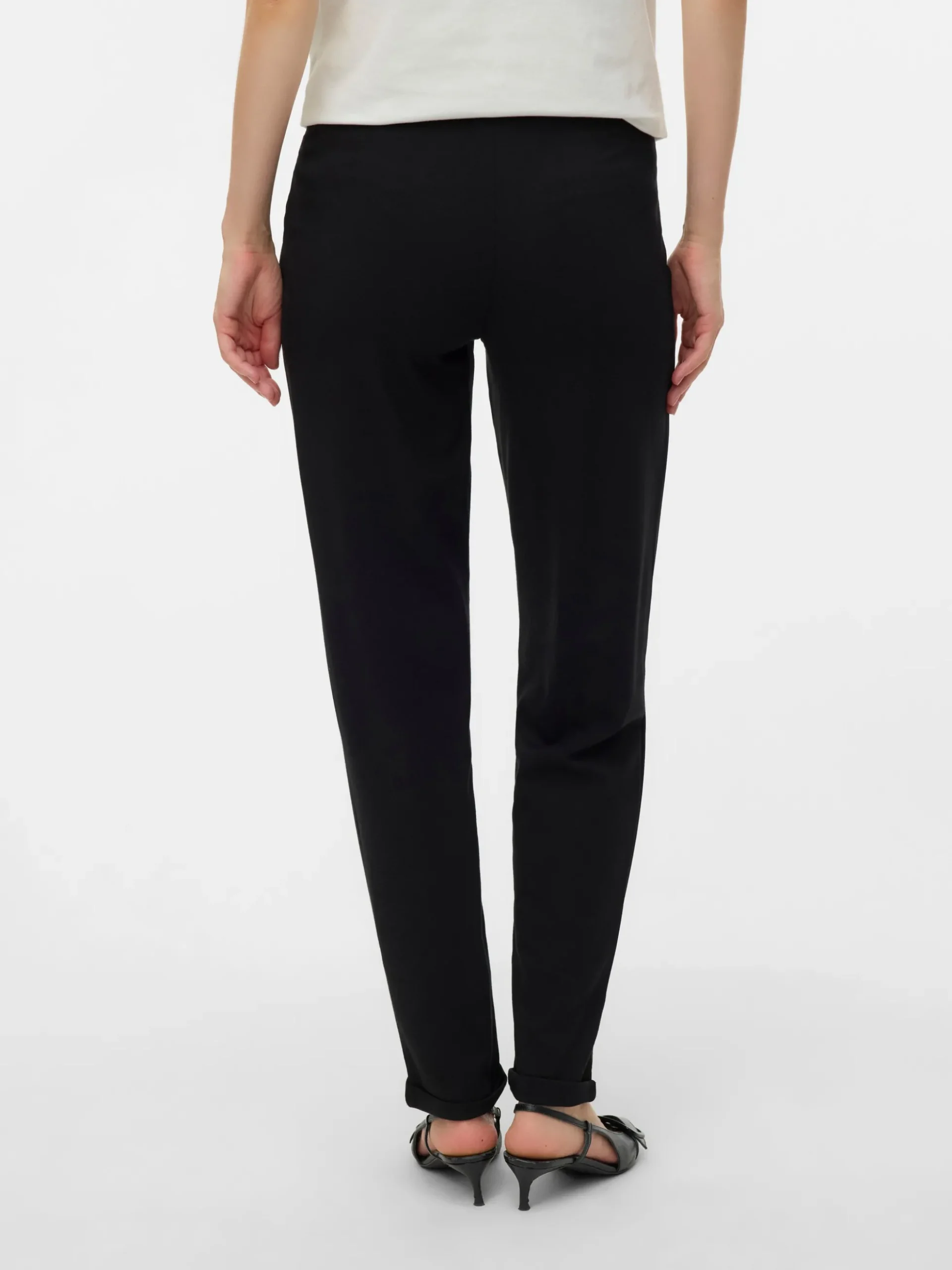 Normal geschnitten Hohe Taille Hose
