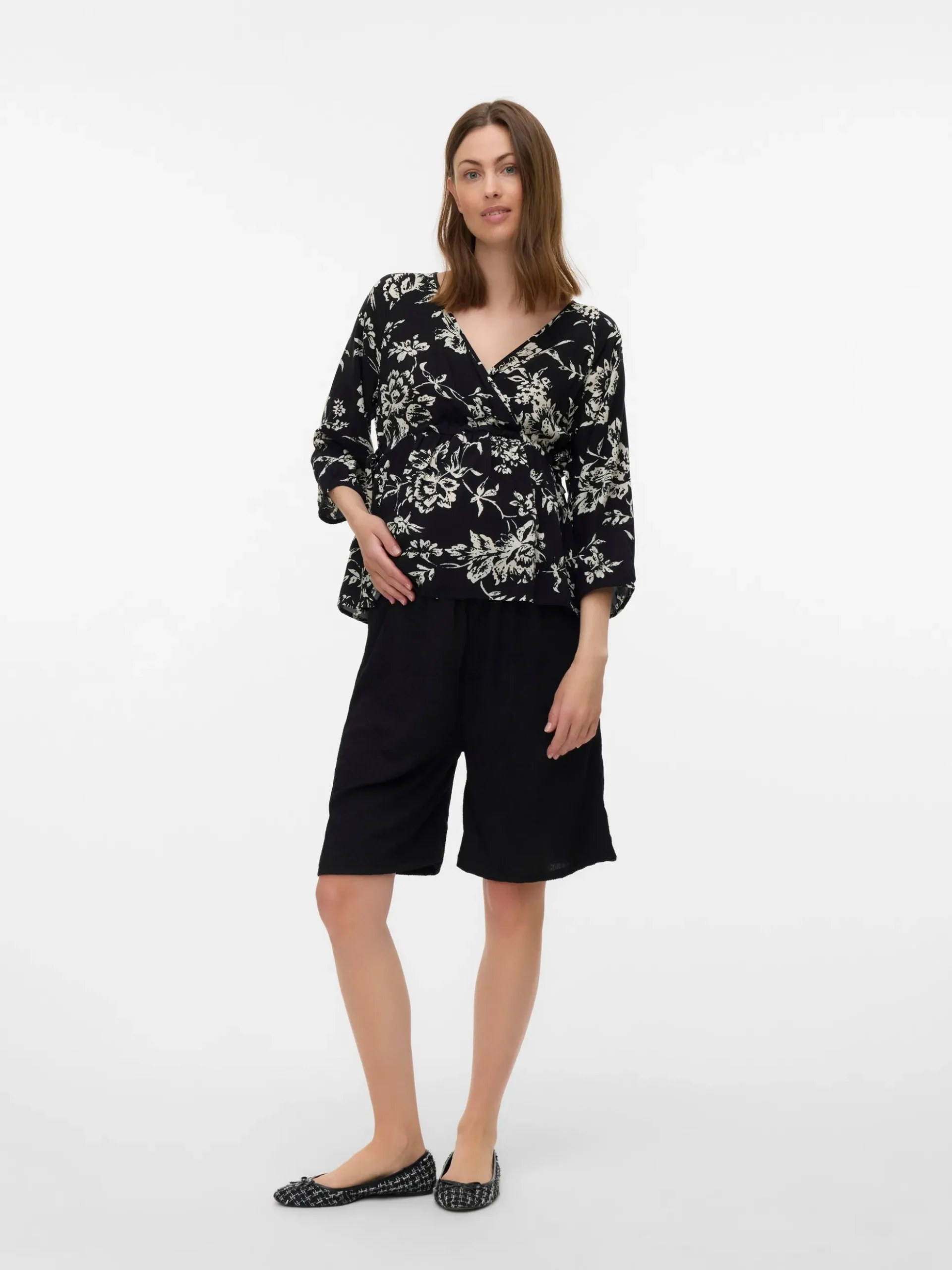 Normal geschnitten Hohe Taille Shorts