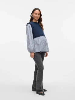 Normal geschnitten Mittlere Taille Ausgestellt Jeans