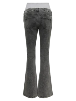 Normal geschnitten Mittlere Taille Ausgestellt Jeans