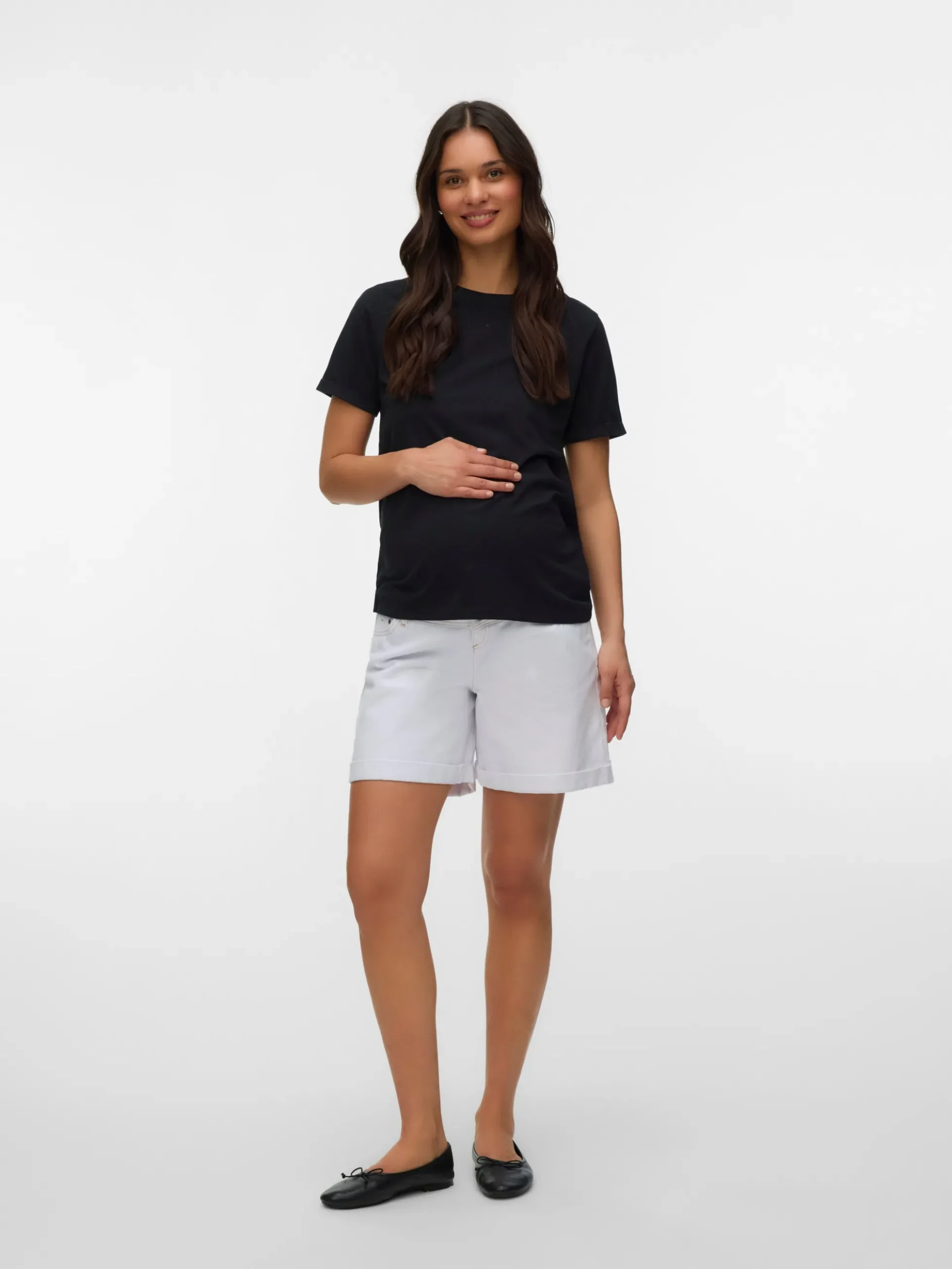 Normal geschnitten 5-Pocket-Shorts