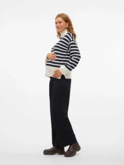 Normal geschnitten Rollkragen Pullover