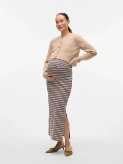 Normal geschnitten Rundhals Strickjacke