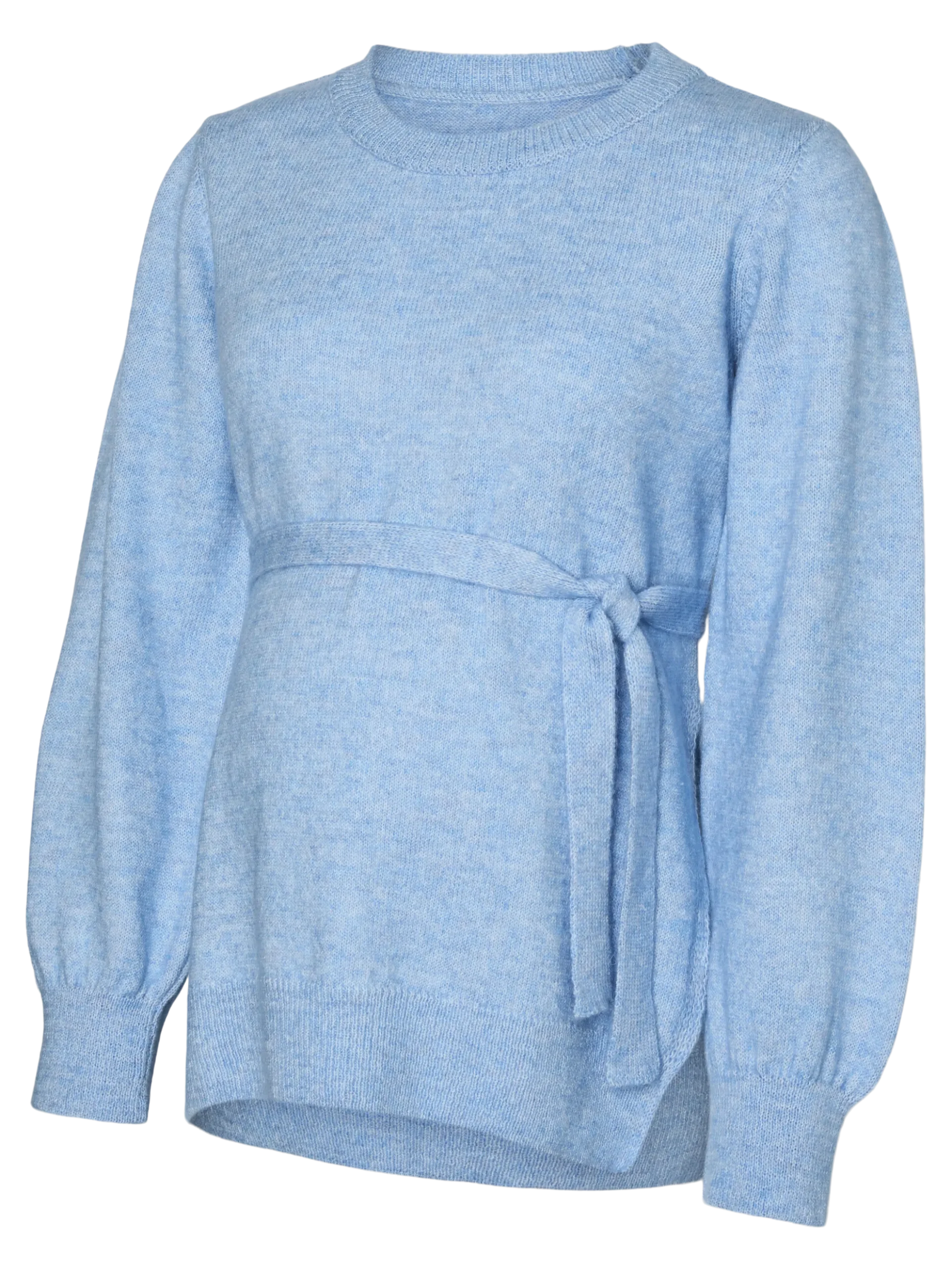 Normal geschnitten Rundhals Pullover