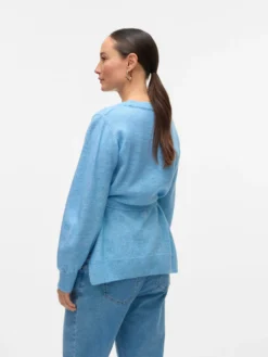 Normal geschnitten Rundhals Pullover