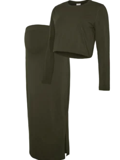 Normal geschnitten Rundhals Top