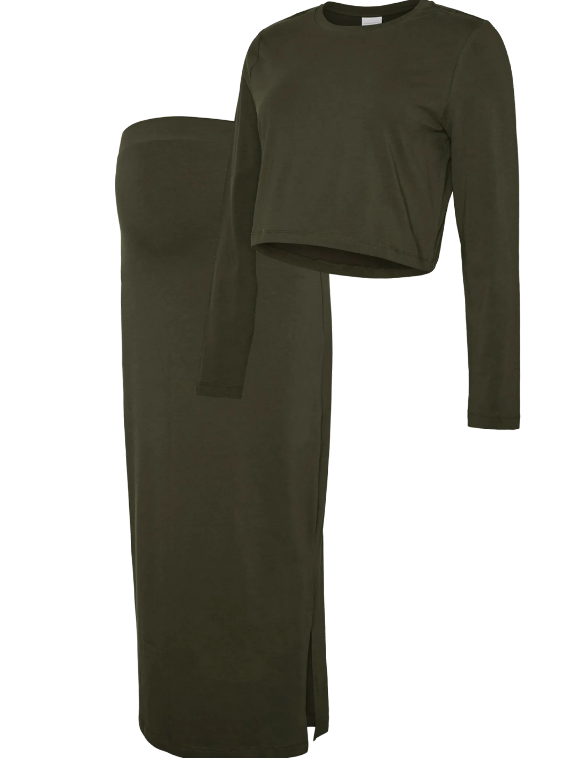 Normal geschnitten Rundhals Top