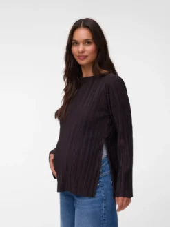 Normal geschnitten Rundhals Top