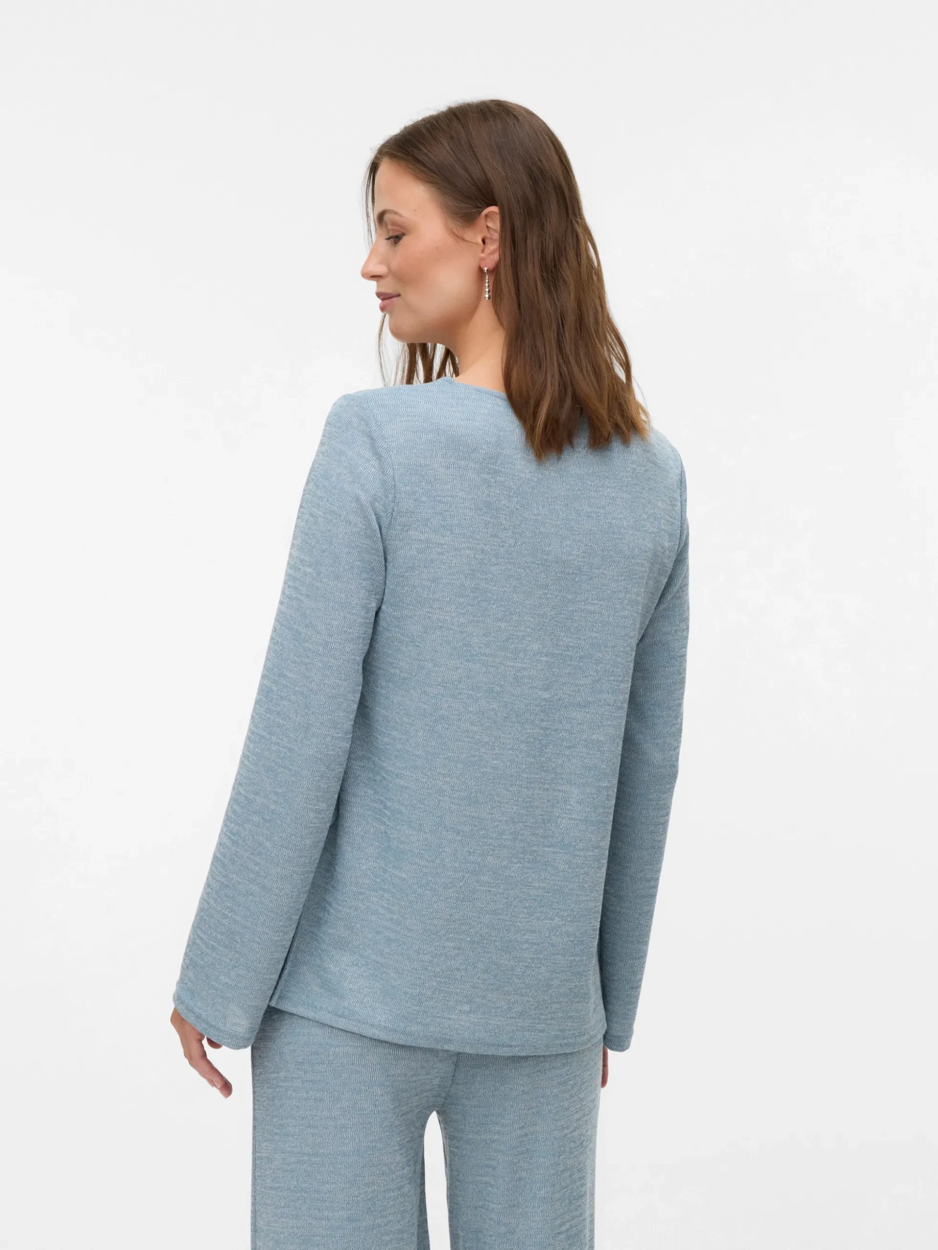 Normal geschnitten Rundhals Top