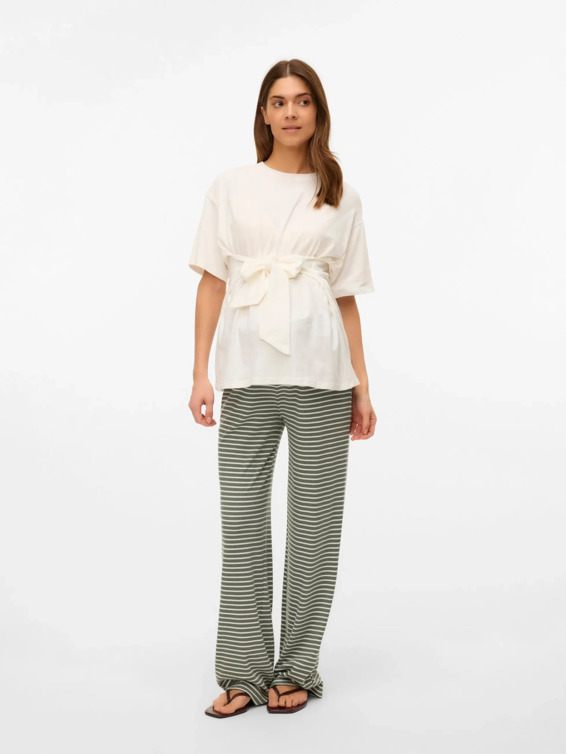 Normal geschnitten Rundhals Top